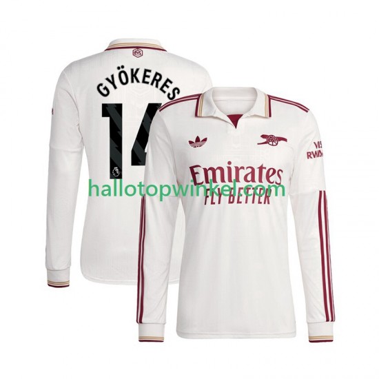 Arsenal Voetbalshirt Viktor Gyokeres 14 Heren Derde Tenue 2025-2026 Lange Mouw