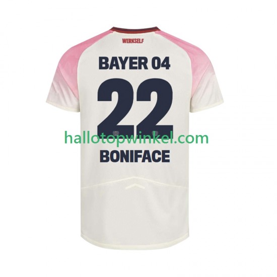 Bayer 04 Leverkusen Voetbalshirt Victor Boniface 22 Heren Uit Tenue 2025-2026 Korte Mouw