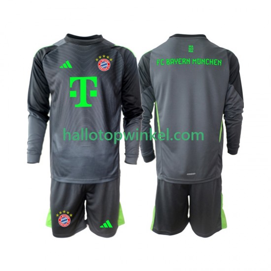 FC Bayern München Voetbalshirt Doelman Kleuters/Kids Uit Tenue 2025-2026 Lange Mouw