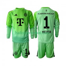 FC Bayern München Voetbalshirt Neuer 1 Doelman Kleuters/Kids Thuis Tenue 2025-2026 Lange Mouw