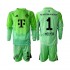 FC Bayern München Voetbalshirt Neuer 1 Doelman Kleuters/Kids Thuis Tenue 2025-2026 Lange Mouw