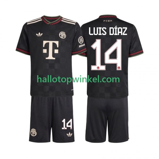 FC Bayern München Voetbalshirt Luis Diaz 14 Kleuters/Kids Derde Tenue 2025-2026 Korte Mouw