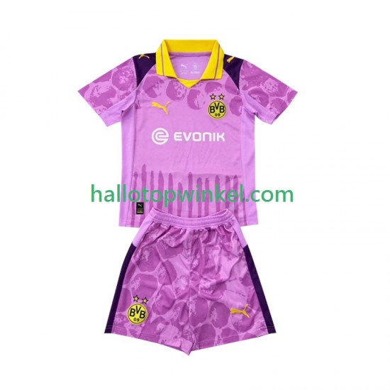 Borussia Dortmund Voetbalshirt FIFA CWC Doelman Kleuters/Kids Thuis Tenue 2025 Korte Mouw