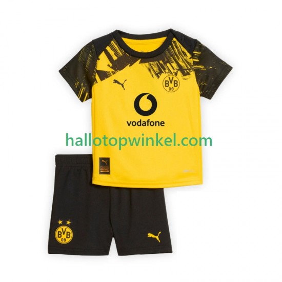 Borussia Dortmund Voetbalshirt Kleuters/Kids Thuis Tenue 2025-2026 Korte Mouw