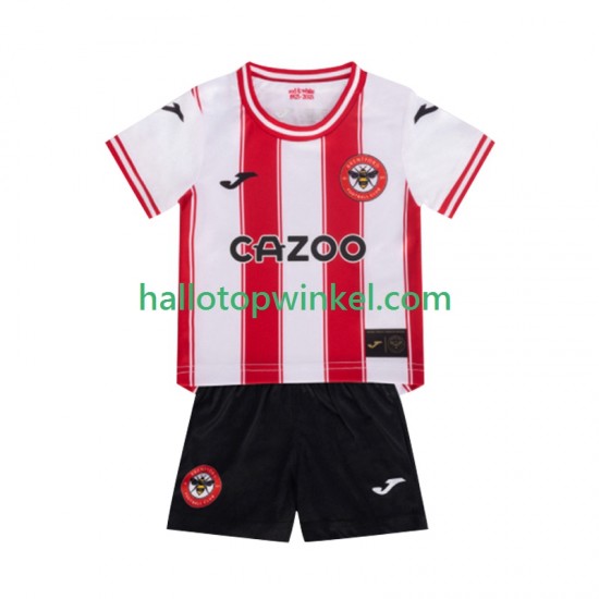 Voetbalshirt Brentford Kleuters/Kids Thuis Tenue 2025-2026 Korte Mouw