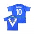 Voetbalshirt Brescia Calcio Baggio 10 2003 Retro Heren Thuis Tenue 2004 Korte Mouw