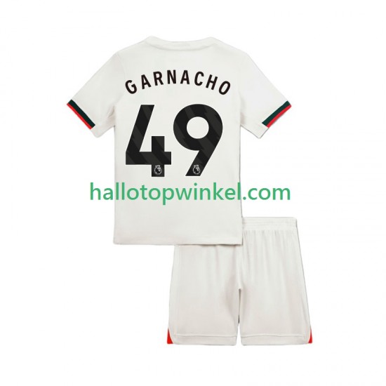 Chelsea Voetbalshirt Alejandro Garnacho 49 Kleuters/Kids Uit Tenue 2025-2026 Korte Mouw