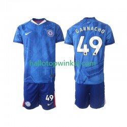 Chelsea Voetbalshirt Alejandro Garnacho 49 Kleuters/Kids Thuis Tenue 2025-2026 Korte Mouw
