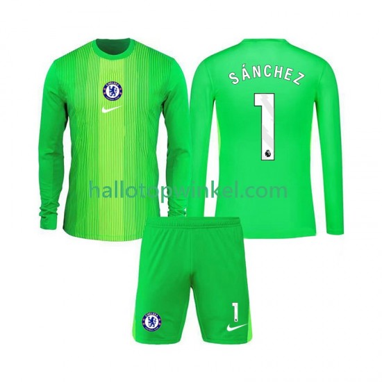 Chelsea Voetbalshirt Robert Sanchez 1 Doelman Kleuters/Kids Uit Tenue 2025-2026 Lange Mouw