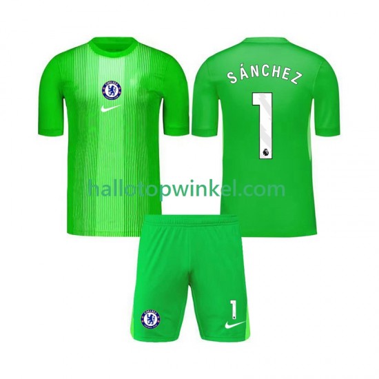 Chelsea Voetbalshirt Robert Sanchez 1 Doelman Kleuters/Kids Uit Tenue 2025-2026 Korte Mouw