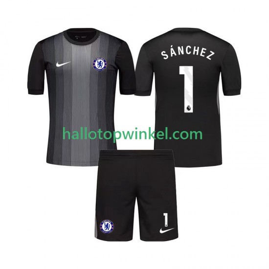 Chelsea Voetbalshirt Robert Sanchez 1 Doelman Kleuters/Kids Thuis Tenue 2025-2026 Korte Mouw