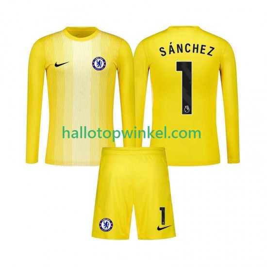 Chelsea Voetbalshirt Robert Sanchez 1 Doelman Kleuters/Kids Derde Tenue 2025-2026 Lange Mouw