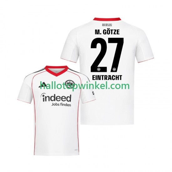 Eintracht Frankfurt Voetbalshirt Mario Gotze 27 Heren Uit Tenue 2025-2026 Korte Mouw