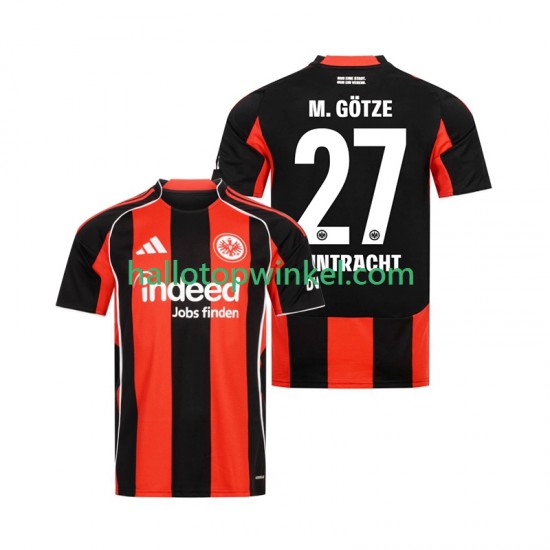 Eintracht Frankfurt Voetbalshirt Mario Gotze 27 Heren Thuis Tenue 2025-2026 Korte Mouw
