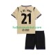 FC Barcelona Voetbalshirt Frenkie de Jong 21 UCL Kleuters/Kids Uit Tenue 2025-2026 Korte Mouw