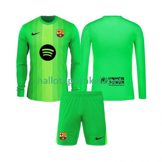 FC Barcelona Voetbalshirt Doelman Kleuters/Kids Thuis Tenue 2025-2026 Lange Mouw