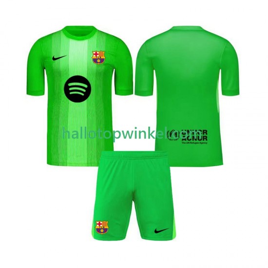 FC Barcelona Voetbalshirt Doelman Kleuters/Kids Thuis Tenue 2025-2026 Korte Mouw