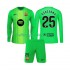 FC Barcelona Voetbalshirt Szczesny 25 Doelman Kleuters/Kids Thuis Tenue 2025-2026 Lange Mouw