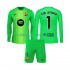 FC Barcelona Voetbalshirt Ter Stegen 1 Doelman Kleuters/Kids Thuis Tenue 2025-2026 Lange Mouw
