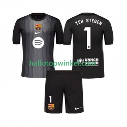 FC Barcelona Voetbalshirt Ter Stegen 1 Doelman Kleuters/Kids Derde Tenue 2025-2026 Korte Mouw