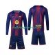 FC Barcelona Voetbalshirt Kleuters/Kids Thuis Tenue 2025-2026 Lange Mouw