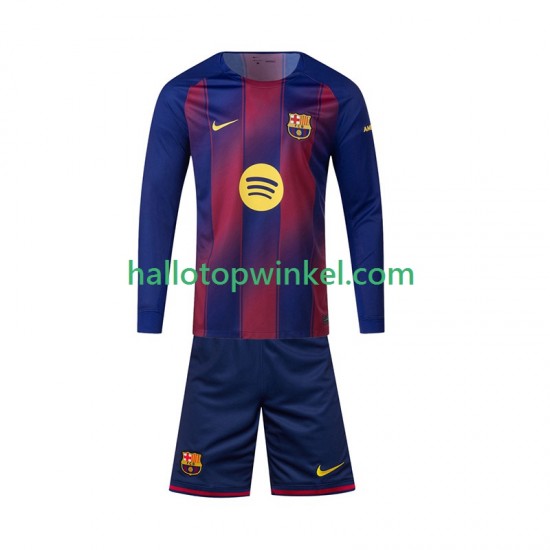FC Barcelona Voetbalshirt Kleuters/Kids Thuis Tenue 2025-2026 Lange Mouw