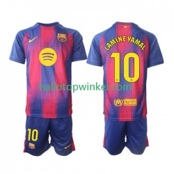 FC Barcelona Voetbalshirt Lamine Yamal 10 Kleuters/Kids Thuis Tenue 2025-2026 Korte Mouw