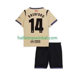 FC Barcelona Voetbalshirt Marcus Rashford 14 UCL Kleuters/Kids Uit Tenue 2025-2026 Korte Mouw