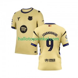 FC Barcelona Voetbalshirt Robert Lewandowski 9 Champions League Heren Uit Tenue 2025-2026 Korte Mouw