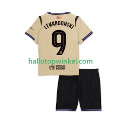 FC Barcelona Voetbalshirt Robert Lewandowski 9 UCL Kleuters/Kids Uit Tenue 2025-2026 Korte Mouw