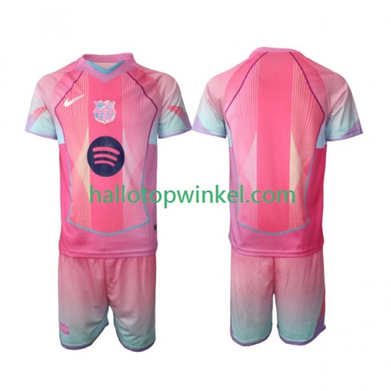FC Barcelona Voetbalshirt Special Kleuters/Kids Thuis Tenue 2025-2026 Korte Mouw