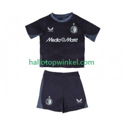 Feyenoord Rotterdam Voetbalshirt Kleuters/Kids Uit Tenue 2025-2026 Korte Mouw