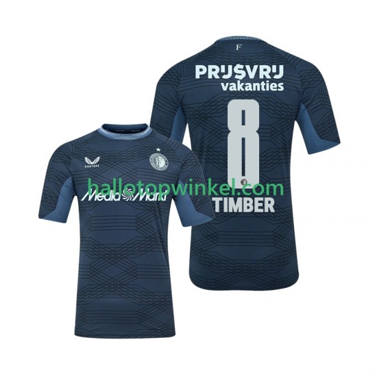 Feyenoord Rotterdam Voetbalshirt Quinten Timber 8 Heren Uit Tenue 2025-2026 Korte Mouw