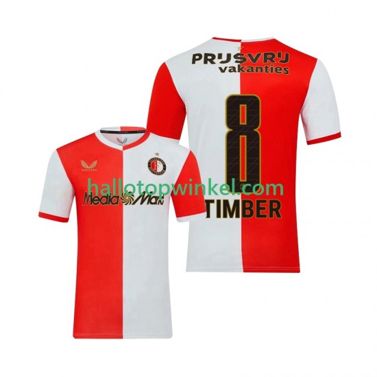 Feyenoord Rotterdam Voetbalshirt Quinten Timber 8 Heren Thuis Tenue 2025-2026 Korte Mouw