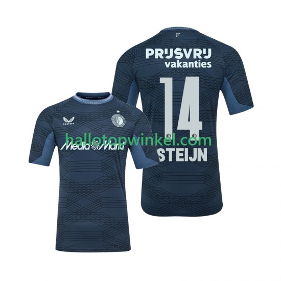 Feyenoord Rotterdam Voetbalshirt Sem Steijn 14 Heren Uit Tenue 2025-2026 Korte Mouw