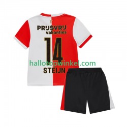 Feyenoord Rotterdam Voetbalshirt Sem Steijn 14 Kleuters/Kids Thuis Tenue 2025-2026 Korte Mouw