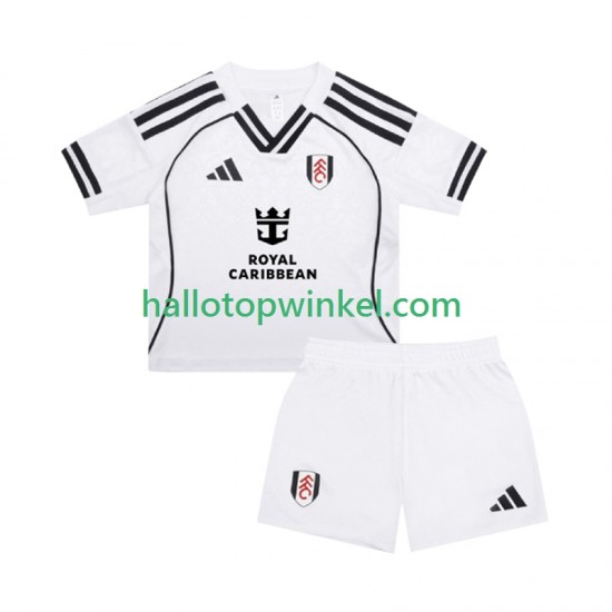 Fulham Voetbalshirt Kleuters/Kids Thuis Tenue 2025-2026 Korte Mouw