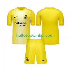 Inter Milan Voetbalshirt Doelman Kleuters/Kids Uit Tenue 2025-2026 Korte Mouw