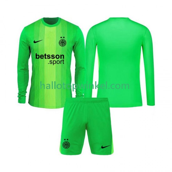 Inter Milan Voetbalshirt Doelman Kleuters/Kids Derde Tenue 2025-2026 Lange Mouw