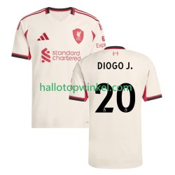 Liverpool Voetbalshirt Diogo Jota 20 Heren Uit Tenue 2025-2026 Korte Mouw
