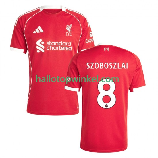 Liverpool Voetbalshirt Dominik Szoboszlai 8 Heren Thuis Tenue 2025-2026 Korte Mouw