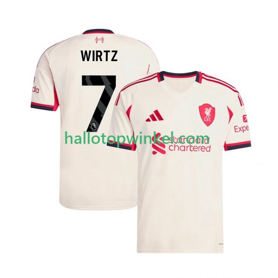 Liverpool Voetbalshirt Florian Wirtz 7 Heren Uit Tenue 2025-2026 Korte Mouw