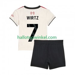 Liverpool Voetbalshirt Florian Wirtz 7 Kleuters/Kids Uit Tenue 2025-2026 Korte Mouw