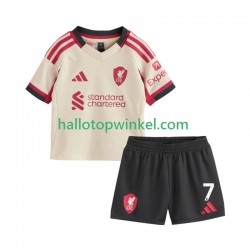 Liverpool Voetbalshirt Florian Wirtz 7 Kleuters/Kids Uit Tenue 2025-2026 Korte Mouw