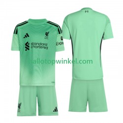 Liverpool Voetbalshirt Doelman Kleuters/Kids Uit Tenue 2025-2026 Korte Mouw