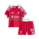 Liverpool Voetbalshirt Hugo Ekitike 22 Kleuters/Kids Thuis Tenue 2025-2026 Korte Mouw