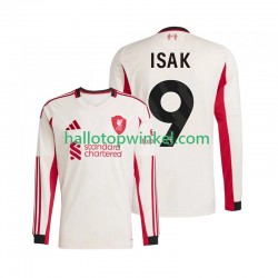 Liverpool Voetbalshirt ISAK 9 Heren Uit Tenue 2025-2026 Lange Mouw