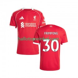 Liverpool Voetbalshirt Jeremie Frimpong 30 Heren Thuis Tenue 2025-2026 Korte Mouw