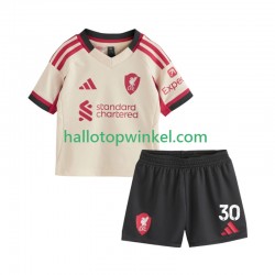 Liverpool Voetbalshirt Jeremie Frimpong 30 Kleuters/Kids Uit Tenue 2025-2026 Korte Mouw