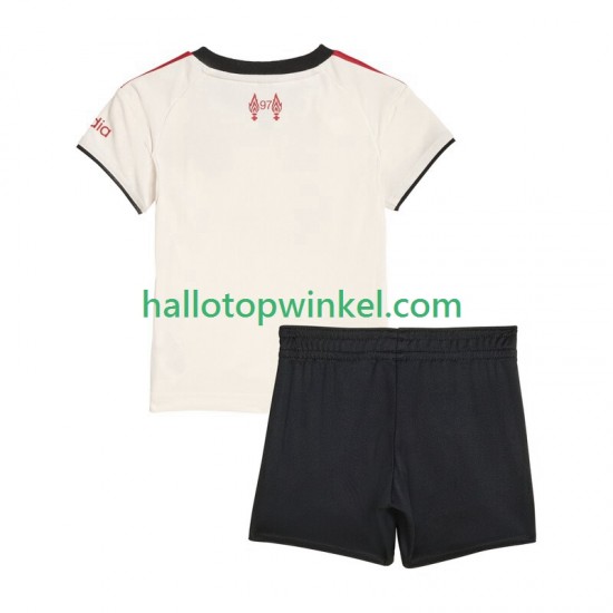 Liverpool Voetbalshirt Kleuters/Kids Uit Tenue 2025-2026 Korte Mouw